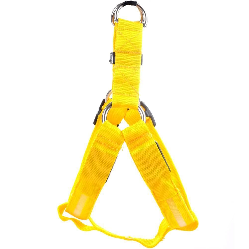 Arnês de segurança para animais de estimação em nylon com LED
