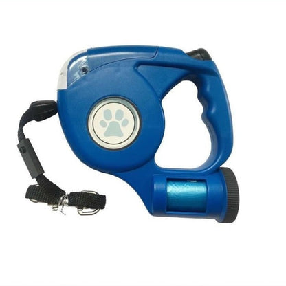 Coleira retrátil LED para cães