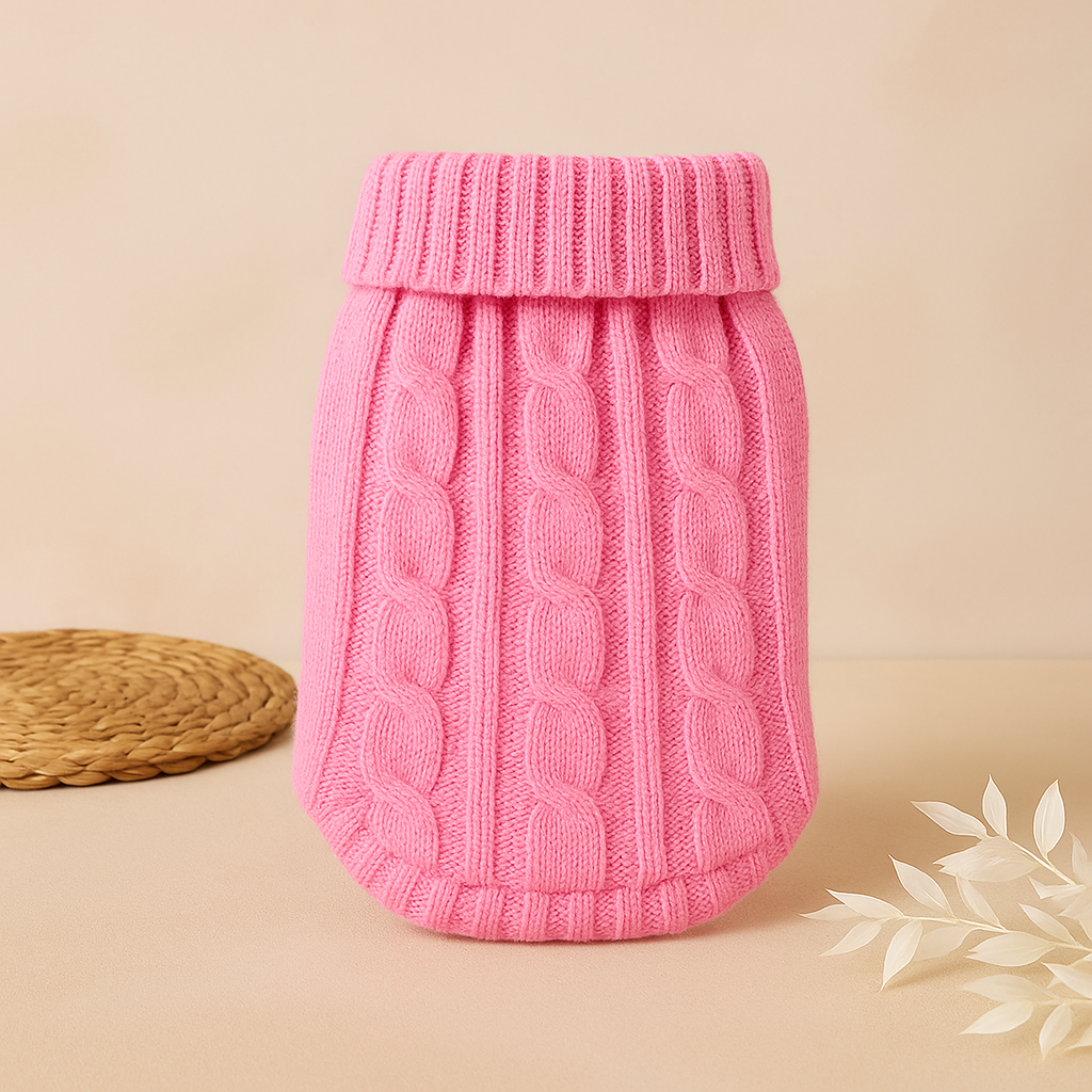 Gemütlicher Strick-Haustierpullover