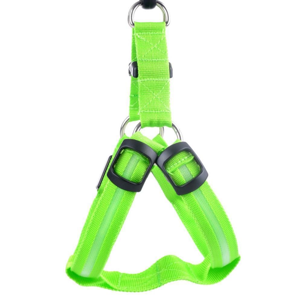 Arnês de segurança para animais de estimação em nylon com LED