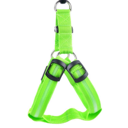Arnês de segurança para animais de estimação em nylon com LED