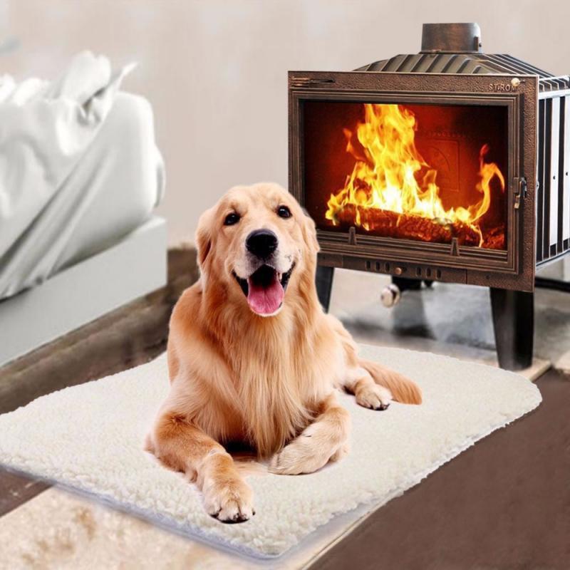 Cama de lã autoaquecida para animais de estimação