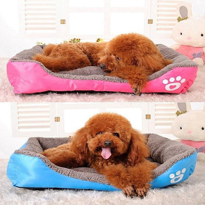Cama impermeável de lã para animais de estimação