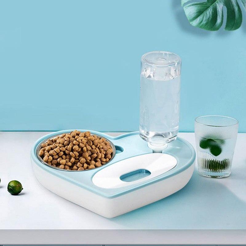 Alimentador 2 em 1 para cães e gatos 