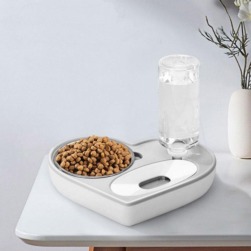 Alimentador 2 em 1 para cães e gatos 
